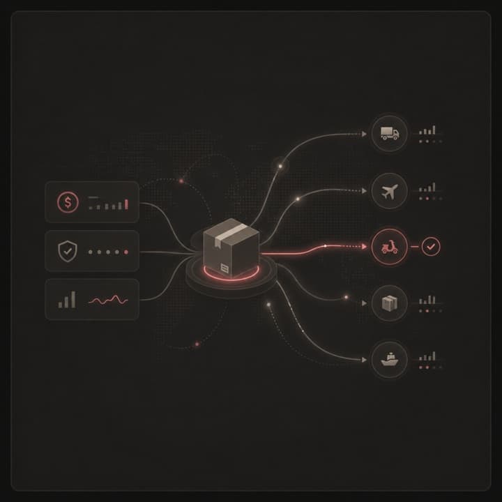 Deterministic carrier routing